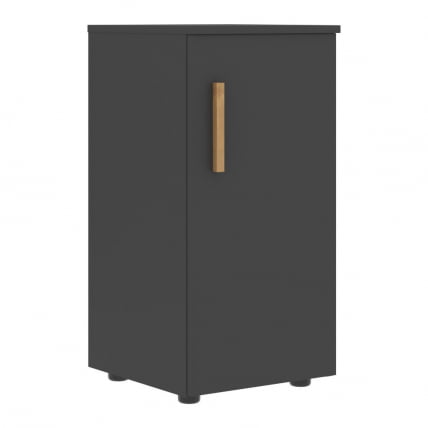 Шкаф-колонка с глухой малой дверью левый Forta FLC 40.1 L Черный графит_0