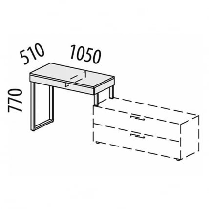 Стол письменный Джерси 602.62_23