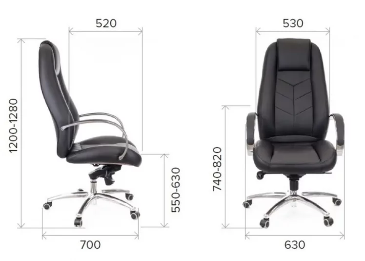 Кресло руководителя Drift Lux M кожа Коричневый_3