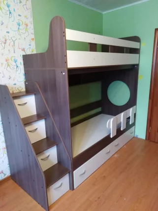 Бортик к кроватке Юниор круглый Белое дерево_1