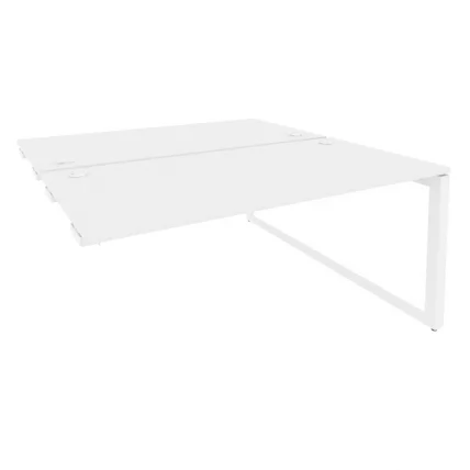 Стол-приставка двойной на О-образном м/к к опорым элем. ONIX O.MO-D.SPR-4.8 Белый Бриллиант_0