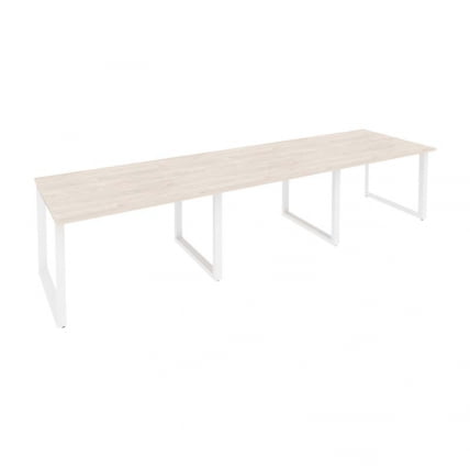 Стол переговорный (3 столешницы) ОНИКС О.МО-ПРГ-3.2 Денвер Светлый/Белый / ONIX O.MO-PRG-3.2_0