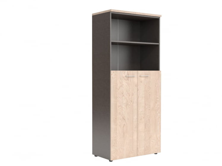 Шкаф для документов с глухими средними дверками КСХC 85.6 Бук Тиара/Рено / XHC_0