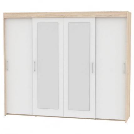 Шкаф-купе T-5-198х235х60-M(ДСС-Белый-10)_0