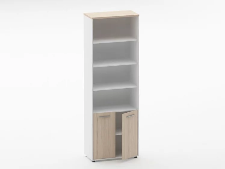 Шкаф 5 широкий верх открытый, низ закрытый Deka 10.23.111 Туя/Белый_1