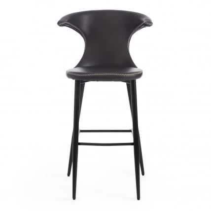 Стул барный FLAIR BAR (mod. 9018) экокожа/металл, 60 х 56 х 106 см , серый 22/черный_4