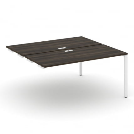 Двойной стол-приставка к опорным тумбам/шкафам CONCEPT CN.DSPR-004 Дуб Мали Белый_0