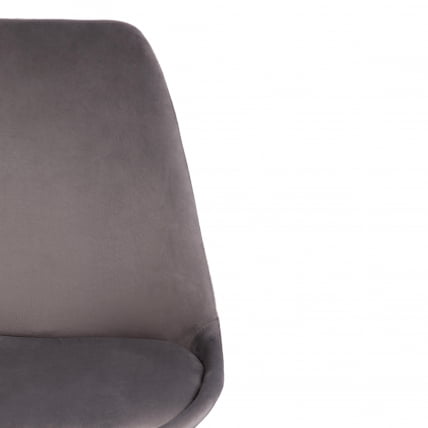 Стул TULIP SOFT (mod. 74) / 1 шт. в упаковке вельвет/дерево , 54 х 47 х 83 см , светло-серый (HLR19)/натуральный_5