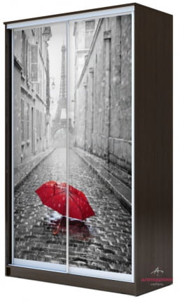 Шкаф-купе Хит-24-12-77 Париж Аруба Венге_0