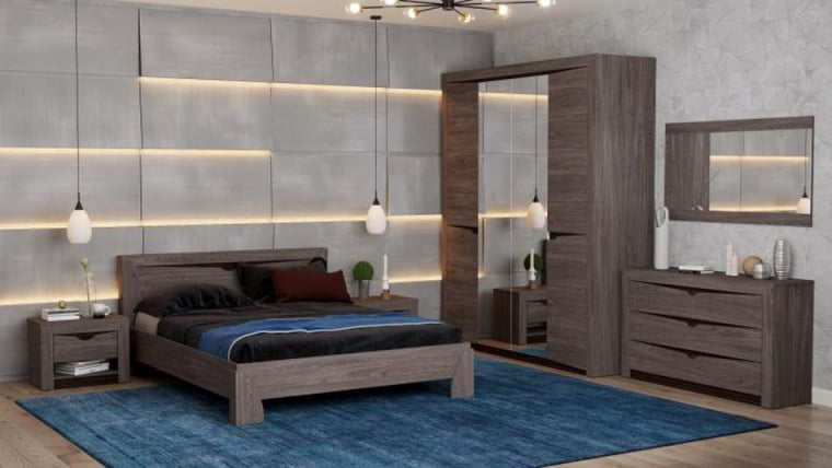 Тумба прикроватная Лючия 33.12 Ясень анкор темный Венге_2