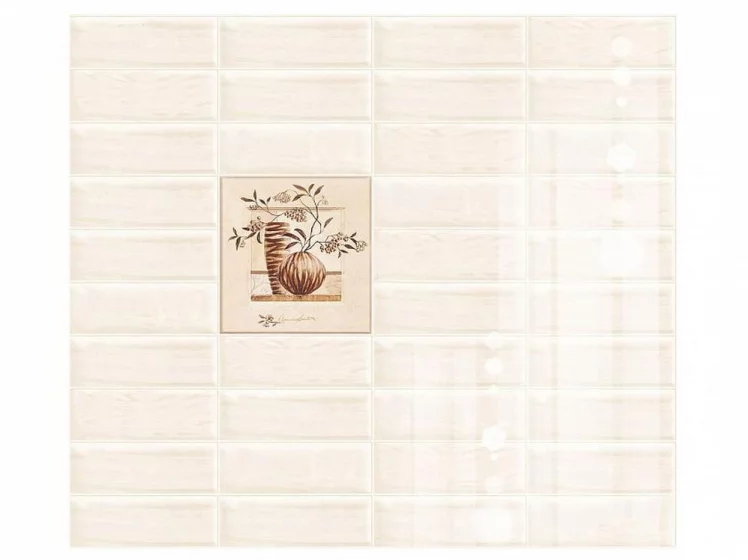 Универсальная высокоглянцевая стеновая панель СП 51.69 Керама беж_0