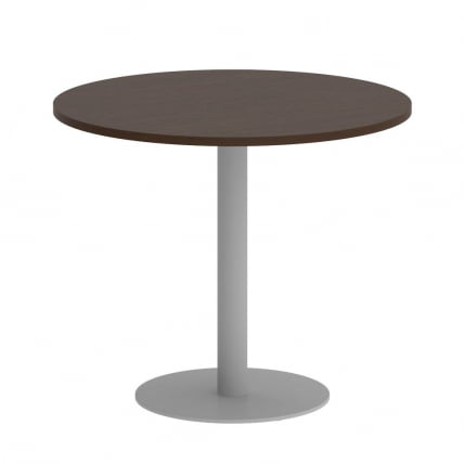 Стол журнальный круглый HOME OFFICE VR.SP-5-90.1 Венге Цаво/Серый металл_0