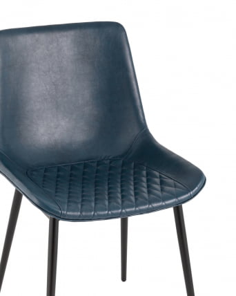 Стул Деймон экокожа Темно-синий_1