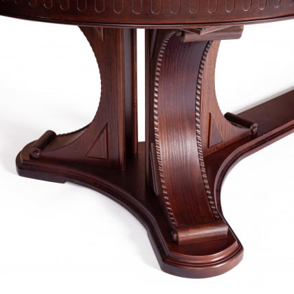 Стол VERSAL овальный бук, мдф, 300 (350/400) х 110 х 78 см, Tobacco_10