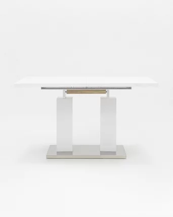 Стол Сиэтл раскладной 140-180 Белый глянцевый_1