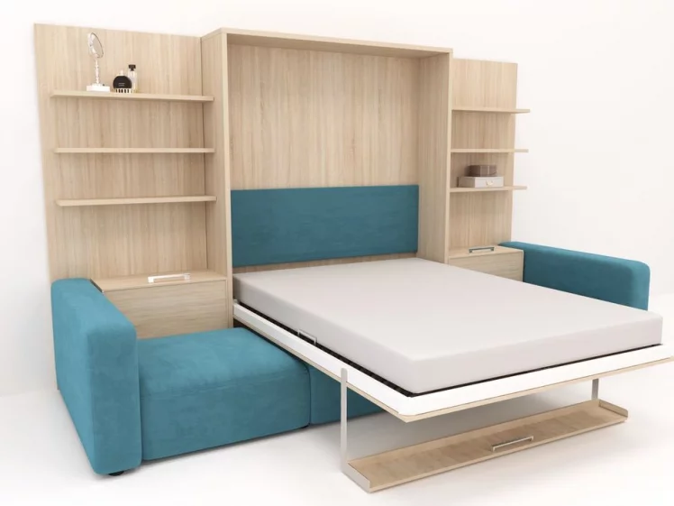 Диван кровать трансформер Смарт 1 П+КД+П+Пуф 1600 Венге_1