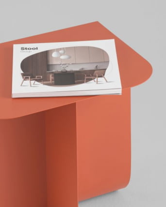 Журнальный столик Лауре металл красный / Laure_9