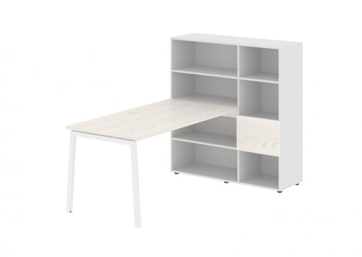 Рабочая станция ЕДИС ЕЛРСТ 1215 Ясень Траун Белый Белый / EDIS ELRST_0