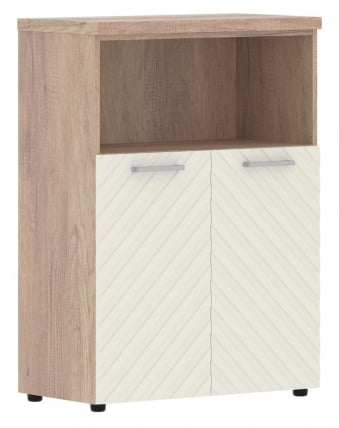 Шкаф с глухими малыми дверьми и топом Torr LUX TLMC 85.3 Дуб Каньон Латте_0