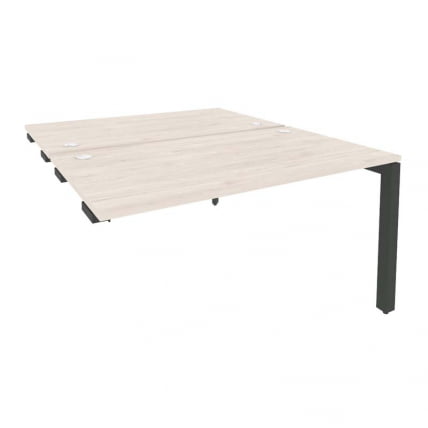 Стол-приставка двойной на П-образном м/к к опорным элем. ONIX O.MP-D.SPR-3.8 Денвер Светлый/Антрацит_0