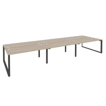 Рабочая станция на О-образном м/к ОНИКС О.МО-Д.РС-6.4.7 Дуб Аттик/Антрацит / ONIX O.MO-D.RS-6.4.7_0