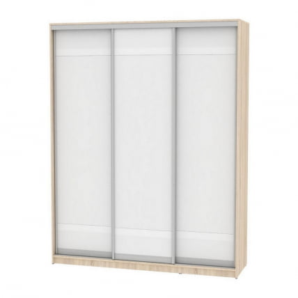 Шкаф-купе B-230х180х60-1(ДСС-Белый-D9D9D9)_0