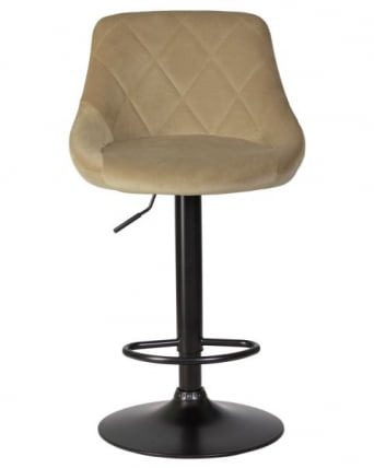 Стул барный ДОБРИН ЛОГАН БЛАCК (мокко велюр (МДЖ9-9)) 2 шт / DOBRIN LOGAN BLACK (MJ9-9))_6