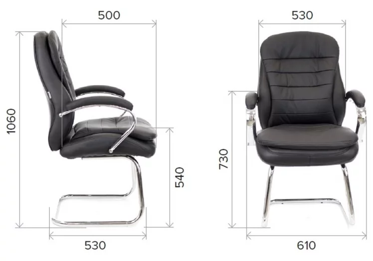 Кресло для посетителей Everprof Valencia CF Экокожа Бежевый_4