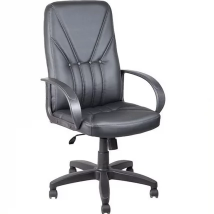 Кресло AV 101 (аналог Менежер), кож.зам. Черный_0