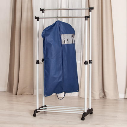 Вешалка ДЖЕТ металл, пластик, 86*44*166 см, черный/светло-серый/хром / JET_7