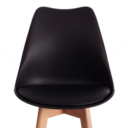 Стул барный TULIP BAR (mod. C1014H-1) / 1 шт. в упаковке пластик/дерево, 42 х 47,5 х 104 см, Black (Черный) 3010/ натуральный_5
