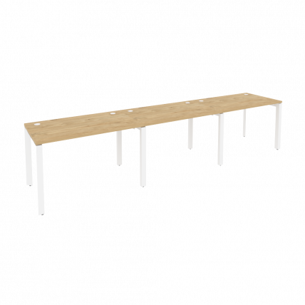 Рабочая станция на П-образном м/к ОНИКС О.МП-РС-3.2.7 Тиквуд Светлый/Белый / ONIX O.MP-RS-3.2.7_0