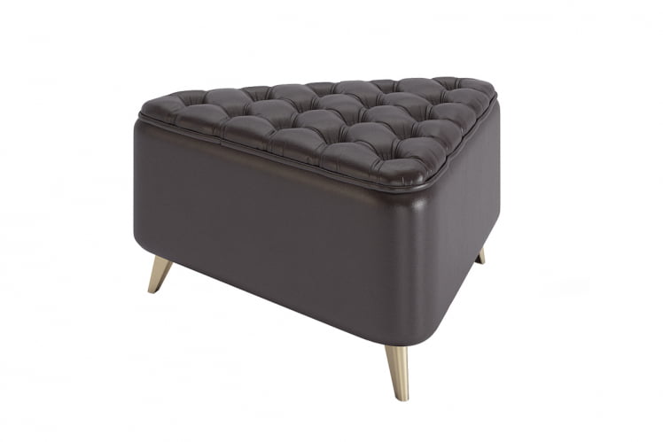 Пуф Трио ПМ-002.1 шоколад (экокожа) / PM-002.1_0