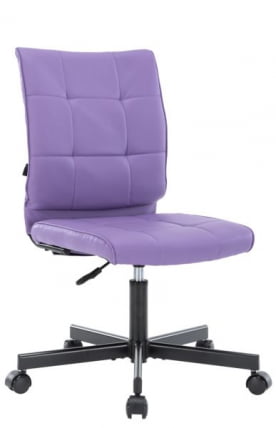 Кресло для персонала Everprof EP-300 Экокожа Сиреневый_0