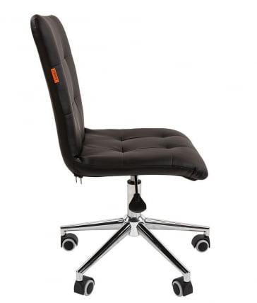 Кресло для оператора CHAIRMAN 030 chrome экокожа Черный_2