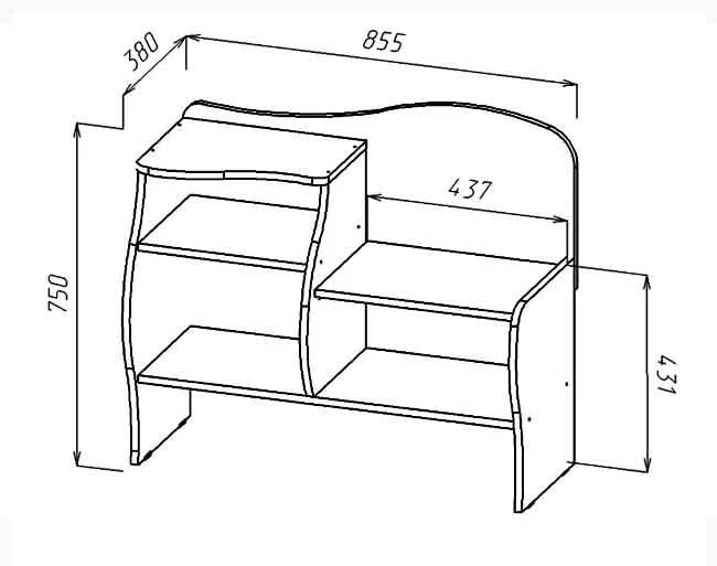Обувница Волна Ясень шимо_1