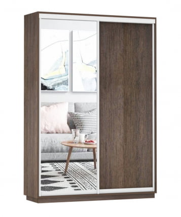 Шкаф-купе двухдверный Экспресс Дуо Медиум 1600х2400х Венге / 1600х2400h_0