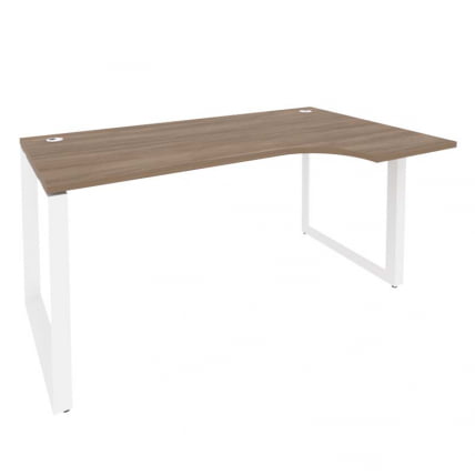 Стол эргономичный правый на О-образном м/к ОНИКС О.МО-СА-1Р Дуб Аризона/Белый / ONIX O.MO-SA-1R_0