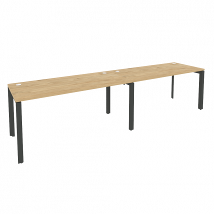 Рабочая станция на П-образном м/к ОНИКС О.МП-РС-2.4.7 Тиквуд Светлый/Антрацит / ONIX O.MP-RS-2.4.7_0