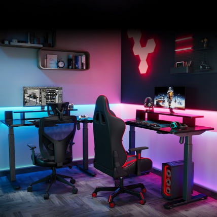 Стол для для компьютера c электрической регулировкой по высоте EUREKA ERK-SM47-B_10