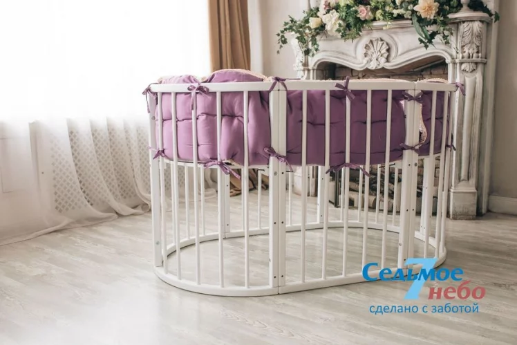 Кровать-трансформер 6-в-1 Merry Happy 01 Комплект Белая_19