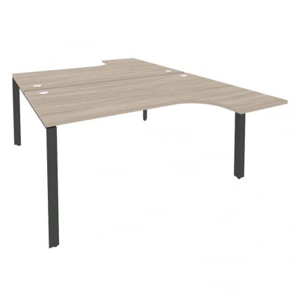 Рабочая станция на П-образном м/к ОНИКС О.МП-Д.СА-4 Дуб Аттик/Антрацит / ONIX O.MP-D.SA-4_0