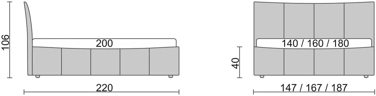 Кровать Stella Черный_68185_1