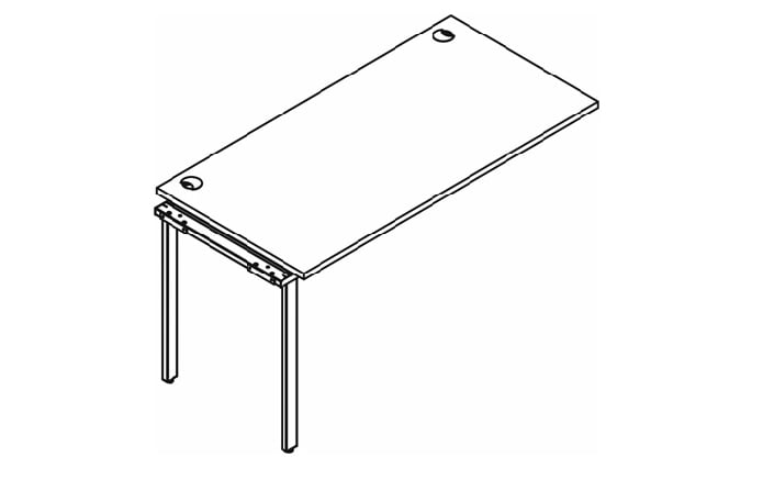 Приставка к рабочей станции XTEN GLOSS XIGST 1470 Легно Темный_0