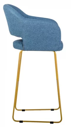 Стул полубарный Oscar (ПБ) БлюАрт/ЛинкЗолот_1