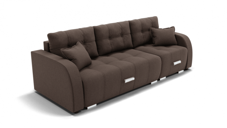 Диван Нью Йорк-2 угол левый/правый (ЗР) Цвет фасада: Коричневый; Тип: Левый/правый; Материал фасада: Металл/Велюр_0