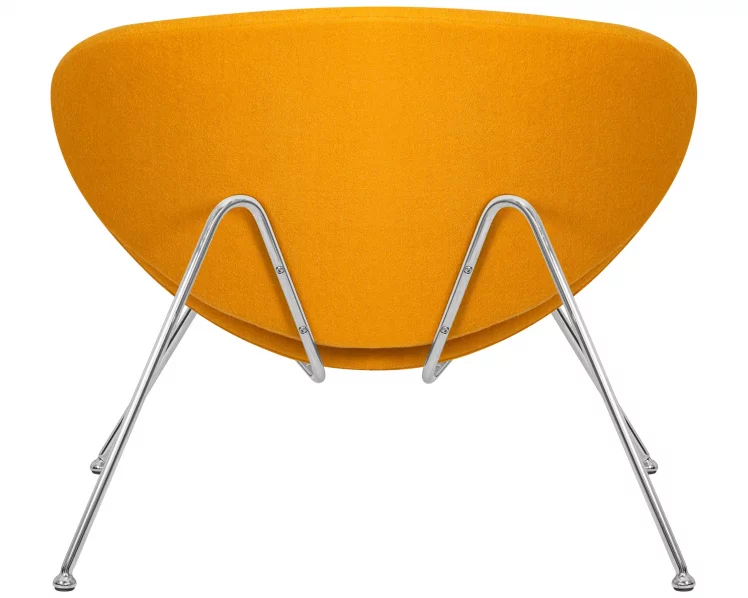 Кресло дизайнерское DOBRIN EMILY Желтая ткань AF13_4