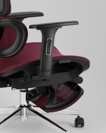 Кресло офисное ТопЧаирс Нимбус бордовый / TopChairs Nimbus_5