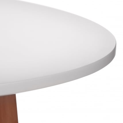 Стол MARS (mod. T1004) МДФ/дерево, 80 х 80 х 75 см , White (Белый) / Natural (натуральный)_1