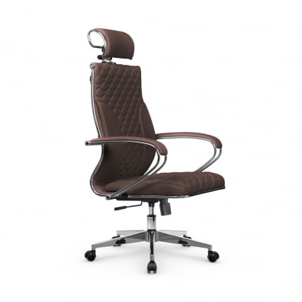 Кресло руководителя Metta L 2c 44C/K116 Infinity Easy Clean (MPES) Комплект 3 Темно-коричневое_1